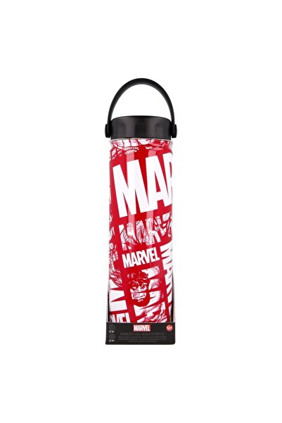 Marvel Stainless steel thermos bottle, double-walled, BPA-free, red/white, 650 ml,
