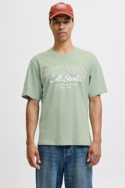 Jack & Jones Ανδρικό μπλουζάκι με τυπωμένο λογότυπο στο στήθος - Makoto