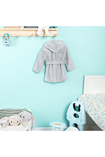 angelee baby (Printable Name) Welsoft Dressing Gown Gray