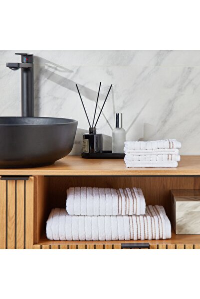 Generic Azores 600 GSM Turkish Cotton 4-Piece Fingertip Towel Set - 30x30 cm