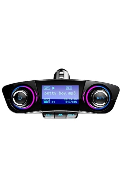 FOXMAG24 Πολυλειτουργικό κιτ αυτοκινήτου, Hands-Free, Bluetooth, πομπός FM, MP3, διπλός φορτιστής USB, κάρτα TF