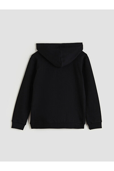 LC Waikiki Kapüşonlu Erkek Çocuk Fermuarlı Sweatshirt