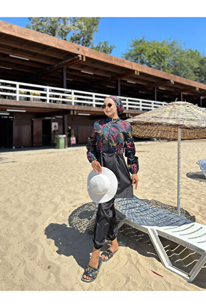 DLC Tekstil Tropical Breeze Ρυθμιζόμενη μέση, ελαστική, 3-στρώσεις μαγιό με μαντίλα