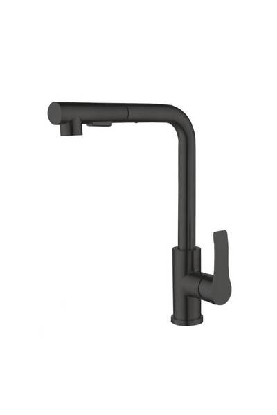 Lima Black Pull-Out Kitchen Mixer