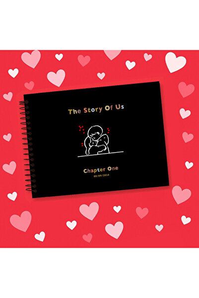 PAKLON Cartea de memorie The Story Of Us, copertă rigidă, dimensiune A4, hârtie interioară kraft