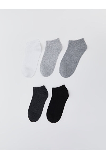 LC Waikiki Nevavm Farkıyla Lcw Kids Mixed Plain 5-Piece Pack Boys' Booties Socks