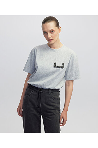 İpekyol Appliqued Basic T-Shirt