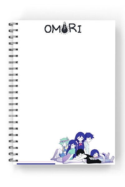 nihonwosekai Omori Anime 2 Pcs Spiral Notebook Set 50 Sheets