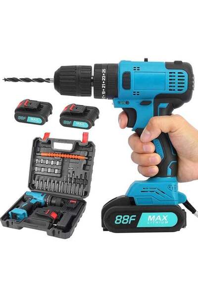 Saharaz 21V Cordless Drill Driver,Power Drill Set with Lithium Ion Battery Ch...