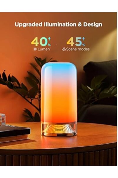 Govee Bedside Touch Table Lamp, Night Light Kids LED RGBICWW Works with Matter and Alexa, with Music
