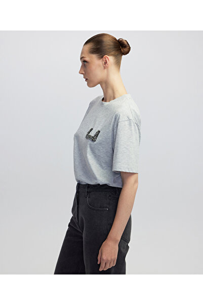 İpekyol Appliqued Basic T-Shirt