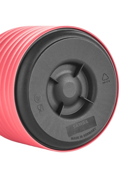 emsa Thermos from the German company Emsa, made of high-quality plastic and high-quality heat-preserving glass inside.