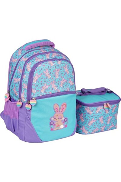 Furlo Relaxion Green Rabbit Elementary School Bag with Lunch Bag 1350-10