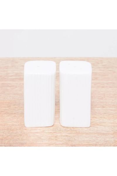 Generic Ripple Textured 2-Piece Salt and Pepper Shaker Set