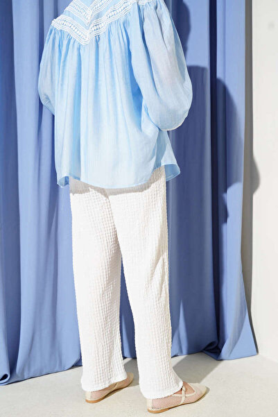 MODA Bubble Gofre Fabric Embossed Summer Trousers