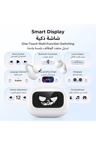 Generic UGREEN ClipBuds Magic — Open-Ear Earbuds with Smart Touchscreen