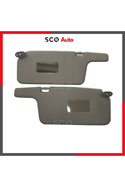 Sco Group Honda Civic Hatchback Güneşlik 2001-2005 Sağ ve Sol 2 Adet Gri Güne...