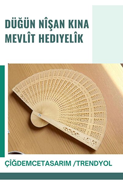 çiğdemcetasarım Oymalı Yelpaze Düğün Nişan Söz Mevlit Bride To Be Bekarliga V...