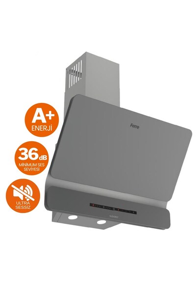 Ferre FryArt Fusion Vitroseramik Elektrikli Gri Ankastre Set ( D065-SA Sessiz + MS261 + XE63CPR)