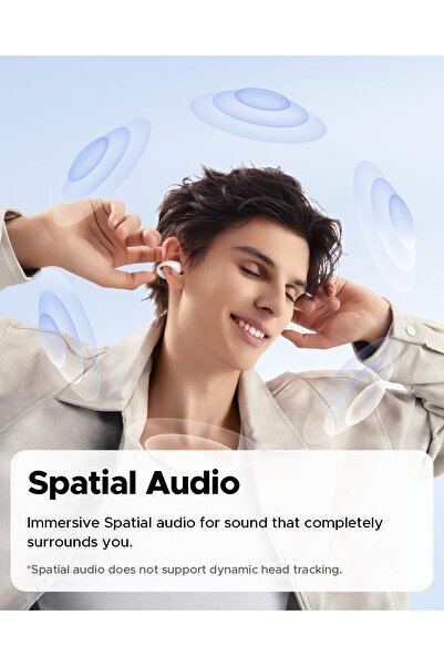 SoundPEATS PearlClip Pro Open-Ear Clip-On Earbuds, Bluetooth 5.4, IPX5, 24H, APP Control