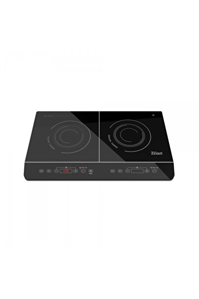 Zilan Induction hob, two burners, 3500W, black crystal glass, automatic shut-off | ZLN8088