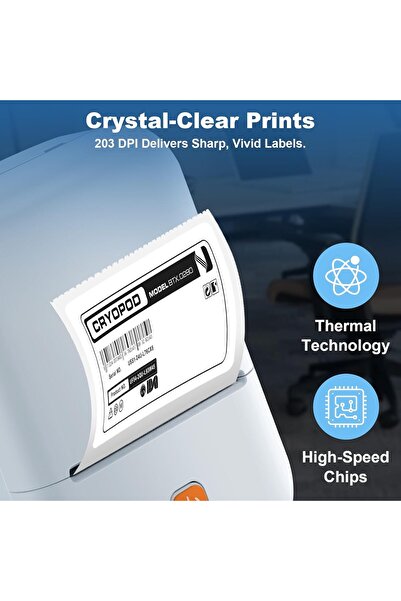 PINREK Mini Bluetooth Thermal Label Maker - Portable Sticker Printer (50cm x 50cm)