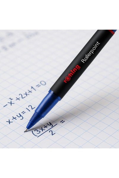 Rotring قلم جل رولر 0.7 ملم أسود (3 قطع)
