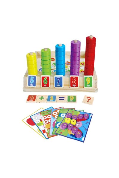 SDX Market Joc educativ de numărare și puzzle interesant, 3 ani