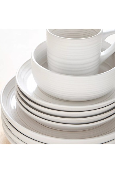 Generic Kai 16-Piece Stoneware Dinner Set - Serves 4