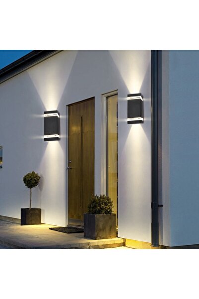 MasterLED Lampă de grădină, 2 becuri, soclu GU10, protecție IP54, 23 x 11 x 10,5 cm, gri