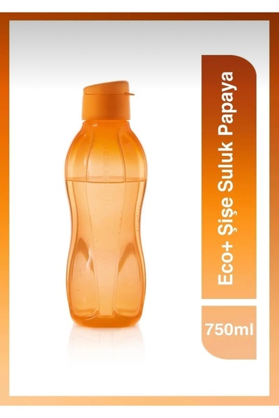 PLAST زجاجة إيكو - 750 مل - برتقالي - غطاء سهل الفتح