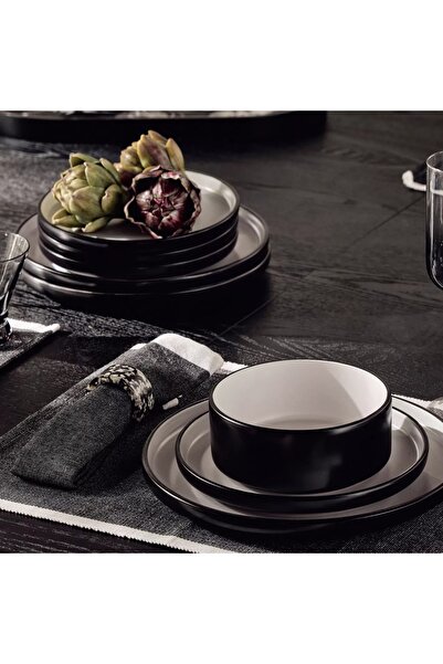 Generic Gradient 12-Piece Stoneware Dinner Set - Serves 4