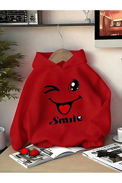 oneagılyazı Iarna cu glugă Swea tricou , Copilul Smile cu gura în sus Smiley ...