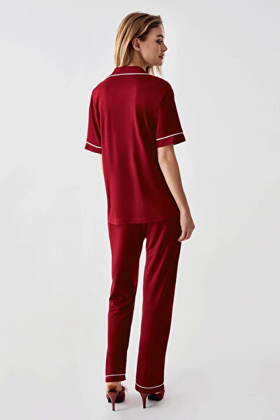 Freshness 324 Set de pijamale pentru femei, 4 piese, cu halat și pantaloni scurți