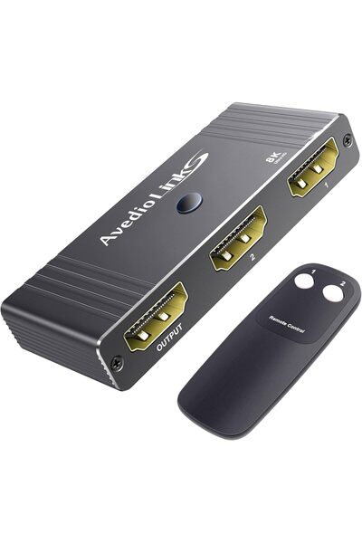 Generic avedio links 8K@60Hz HDMI 2.1 Switch 4K@120Hz Bi-Directional 2 in 1 Out HDMI Splitter Switcher with