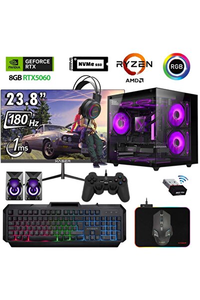 XASER Eco X310 Ryzen 5 5600 16GB Ram 512GB M.2 NVMe SSD 8GB RTX5060 23.8" 180...