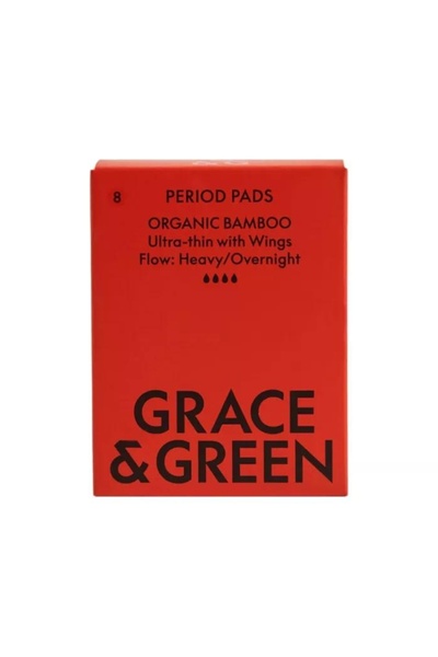 Grace and Green Absorbante din bambus pentru noapte (8 buc), Grace and Green