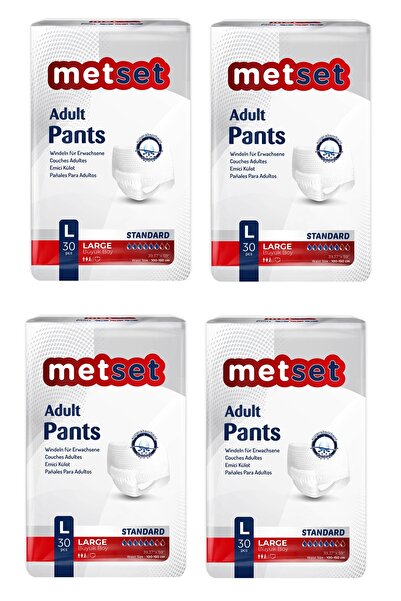 Emici Külot Large Büyük Boy 30 Luk 4 Paket 120 Adet