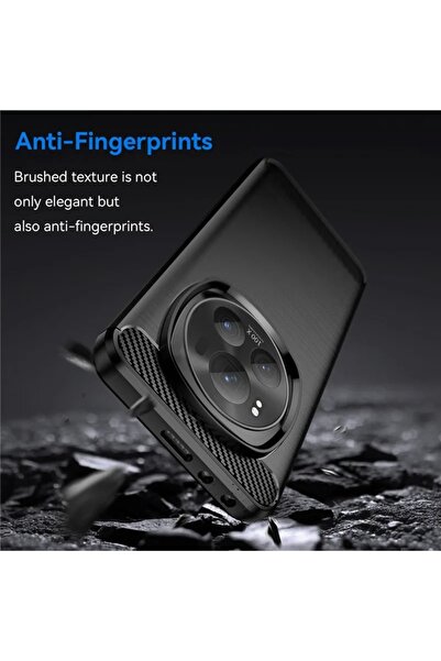 SKYDDAR INNOVATION Carcasă pentru Xiaomi 15, silicon carbon, silicon subțire, cu textură din fibră de carbon, set de autocolante, albastru