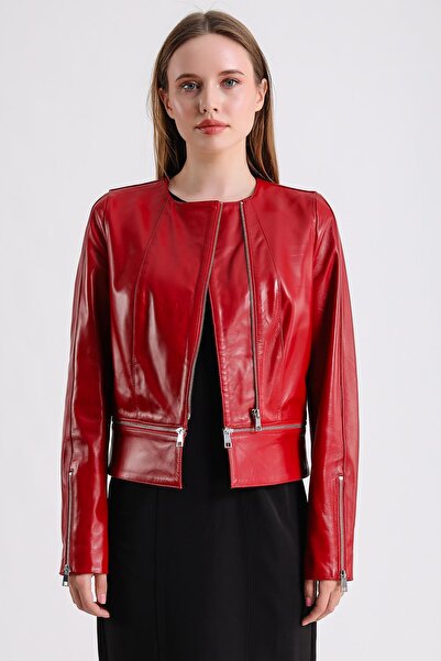 MQ Leather Maroquin Leather Alvira Women's Leather Jacket