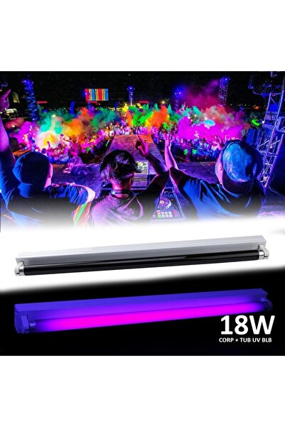 PROCART Lampă UV ultravioletă de 18 W cu suport, lumină neagră