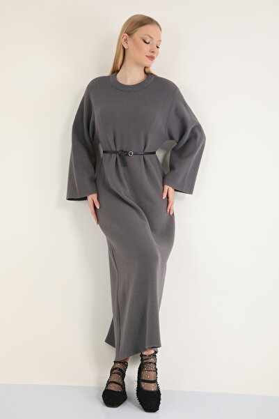 Suede Style 42100 - Stylish Comfortable Knitwear Women's Full Length Dress wi...