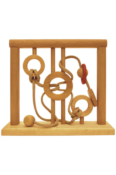 D-Toys IQ Games – Evolution 4 – Puzzle 3D din lemn – Joc de logică