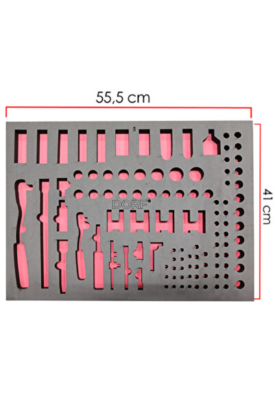 dorf Takım Boş Eva Organizer Lokma ve Cırcır Kol Için 110 Adet Bölme 55,5cm x...