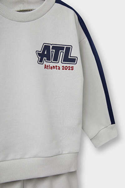 DeFacto Light Gray Baby Boy Bottom-Top Set F3301A5/Gr503