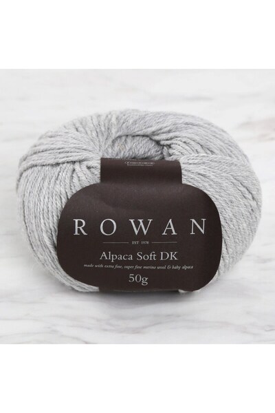 Rowan خيط الحياكة اليدوية الناعم من الألبكة DK 50 جرام - رمادي - 00210