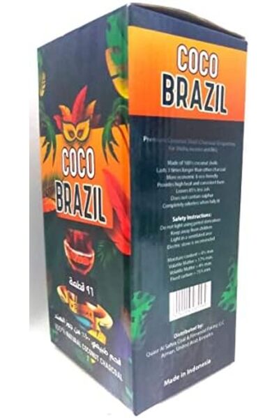 Alsaqer Coco Brazil Charcoal 96 Pcs-Go2Camps Coconut shell Charcoal-Bakhoor Charcoal 1kg-Sheesha charcoal-Ho