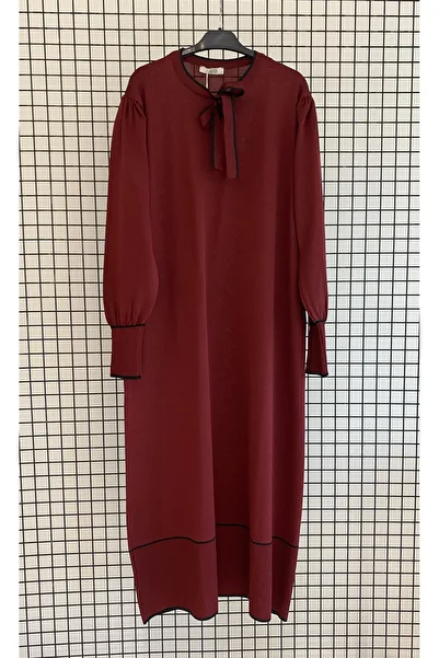 Armine Scarf Sleeve Detailed Steel Knitwear Tunic