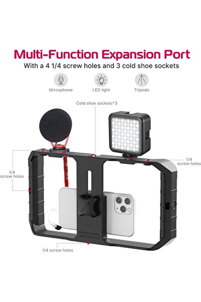 ulanzi U Rig Pro Smartphone Video Rig - Handheld Stabilizer with Cold Shoe