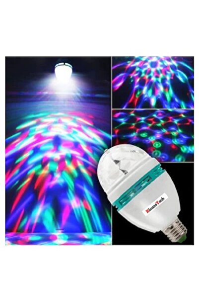 KlaussTech Bec rotativ colorat în 3 culori, 3 W, LED